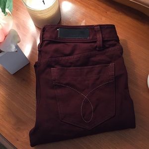 Calvin Klein Burgundy Jegging